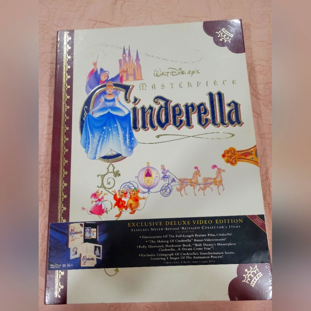 Never Opened Disney Cinderella Masterpiece Edition - White and Purple